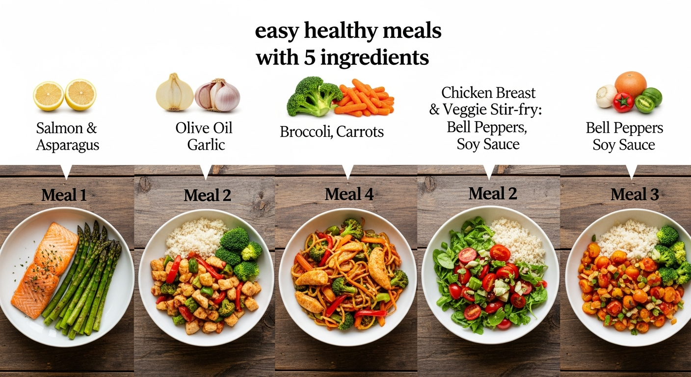 Easy Healthy Meals with 5 Ingredients: A Global Guide to Wellness Made Simple